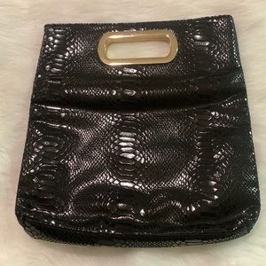 EUC Banana Republic, Black Snakeskin Print, Handbag Clutch